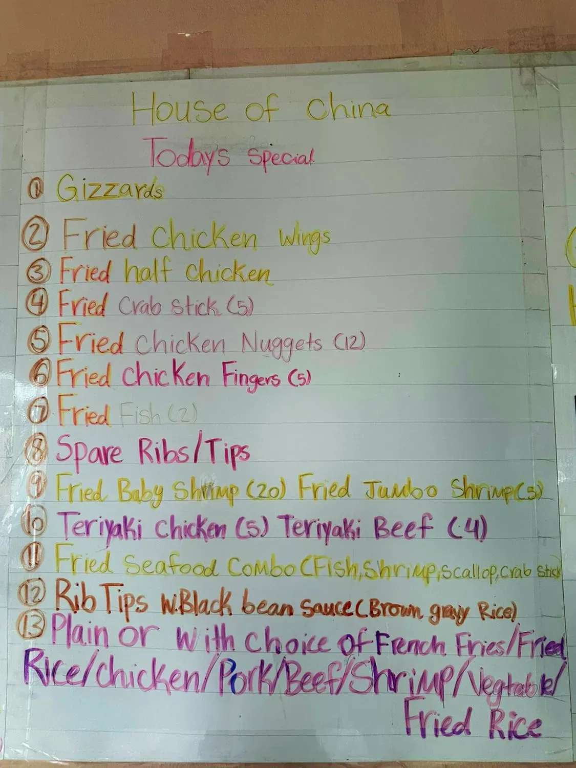 Menu 3