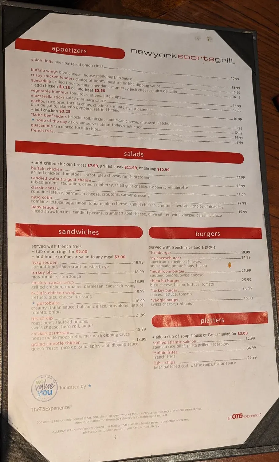 Menu 5