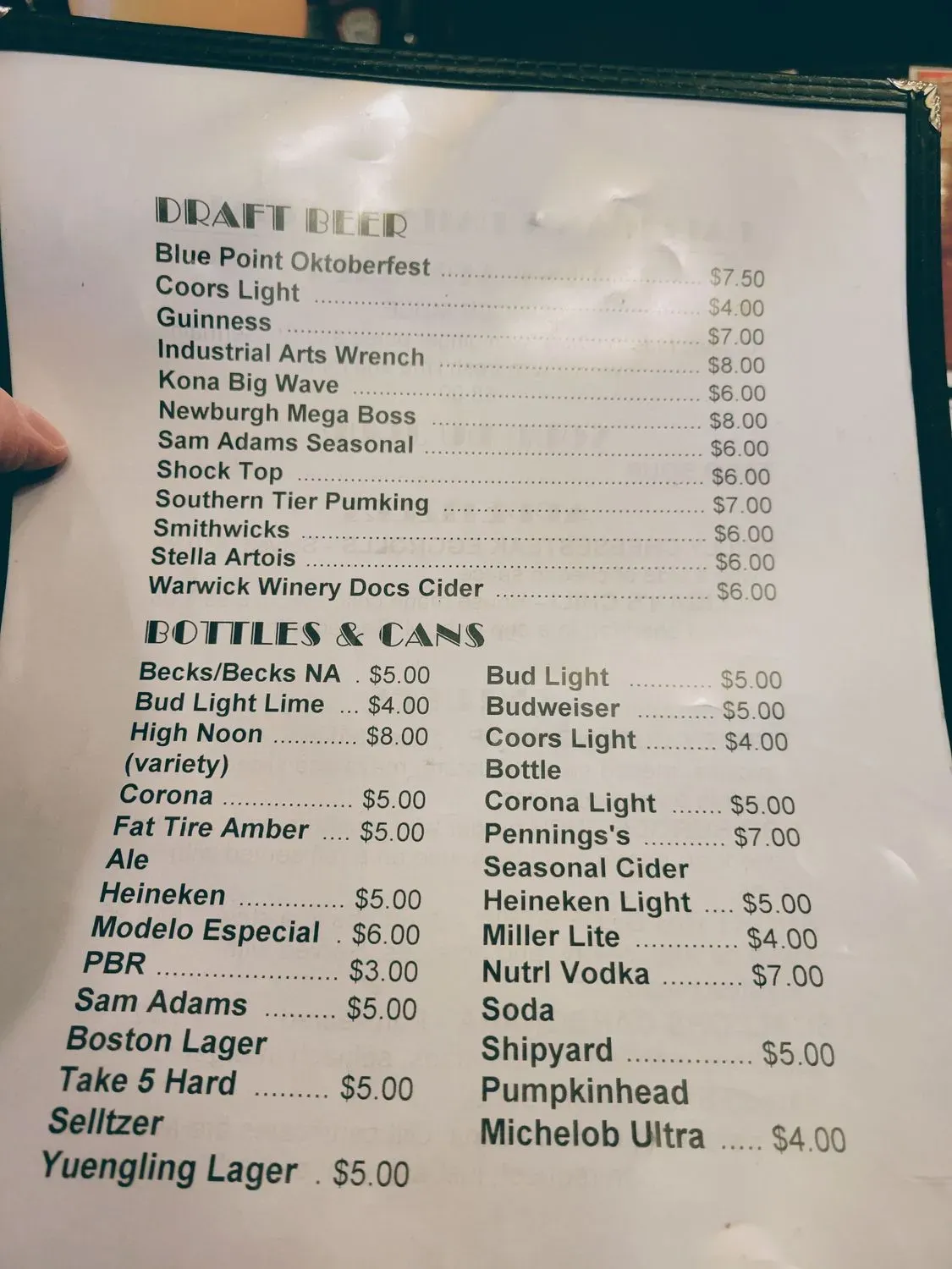 Menu 1