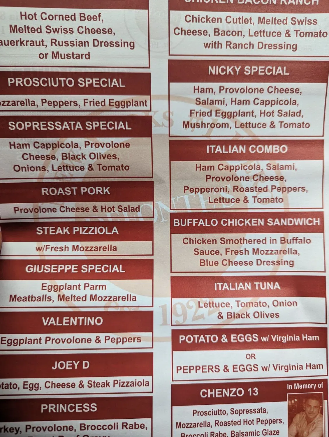 Menu 6