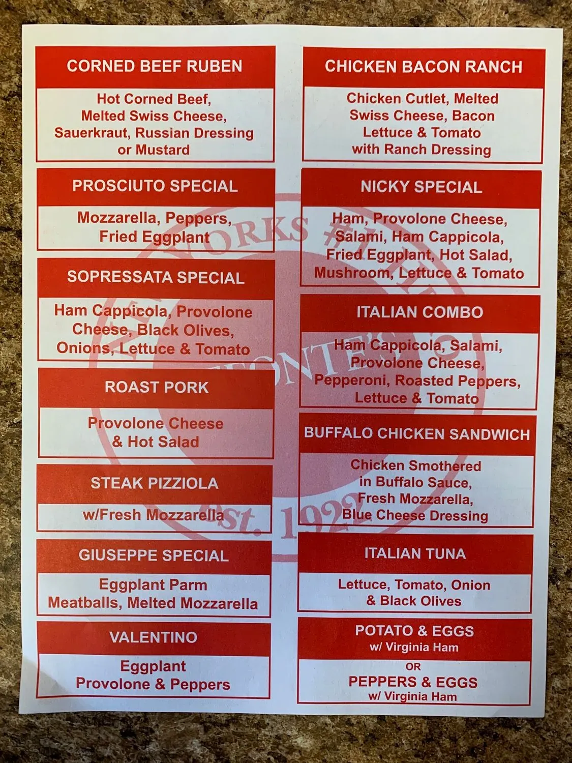 Menu 4