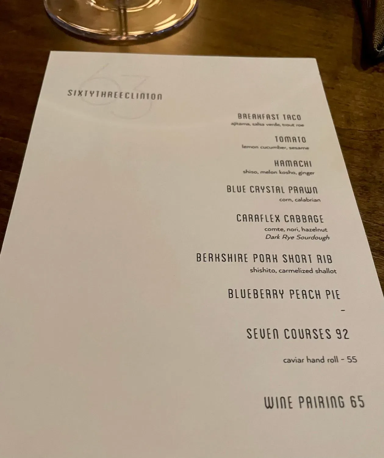 Menu 5