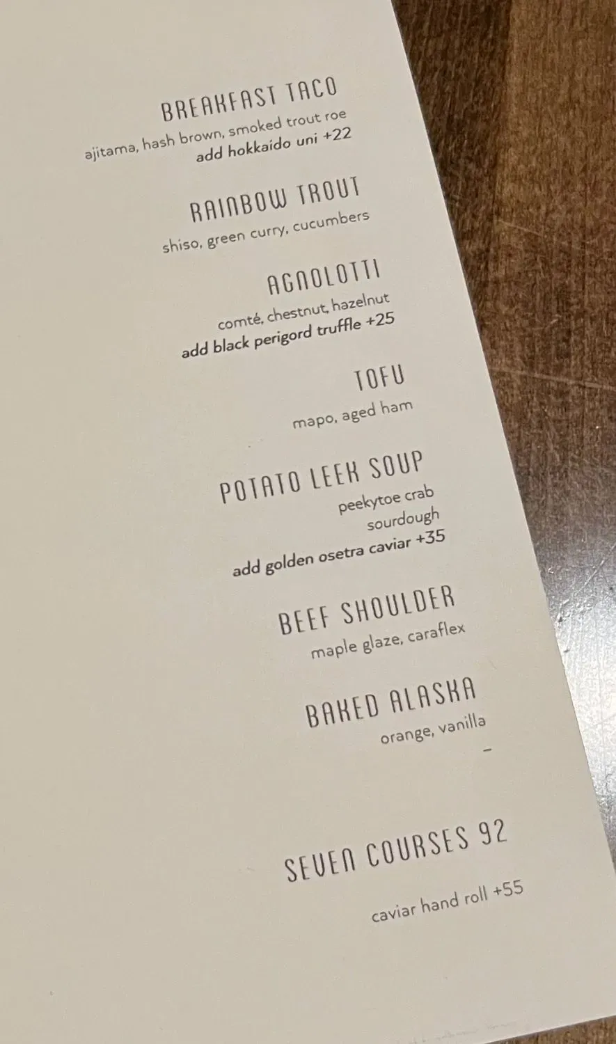 Menu 2