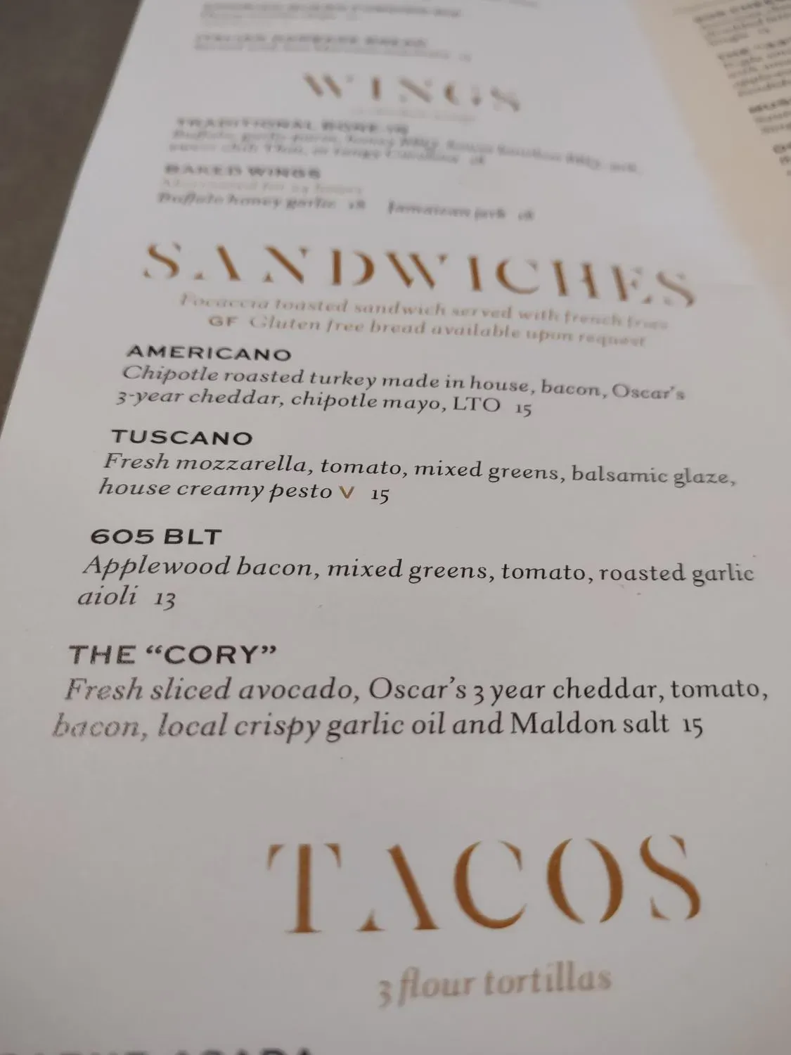 Menu 1