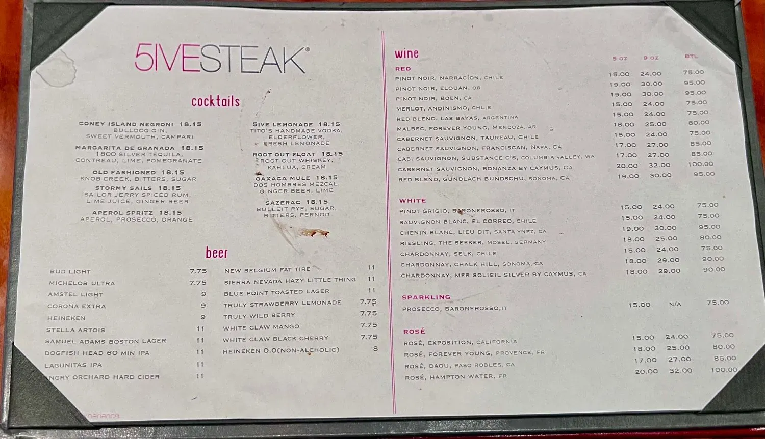 Menu 1