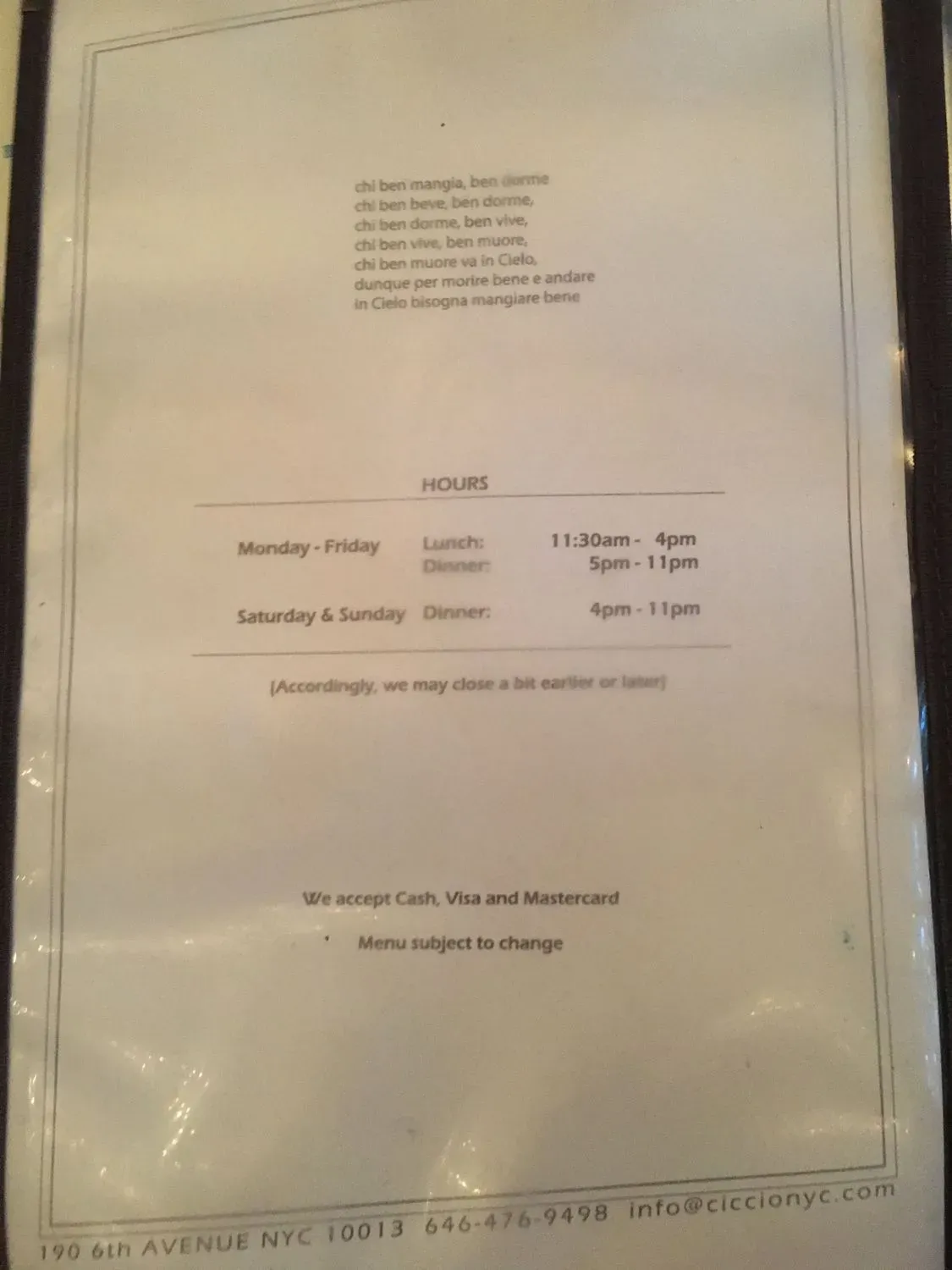 Menu 4