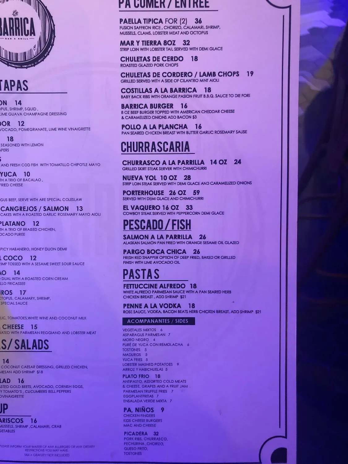 Menu 1