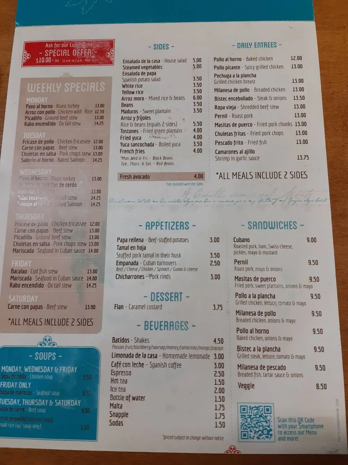 Menu 5