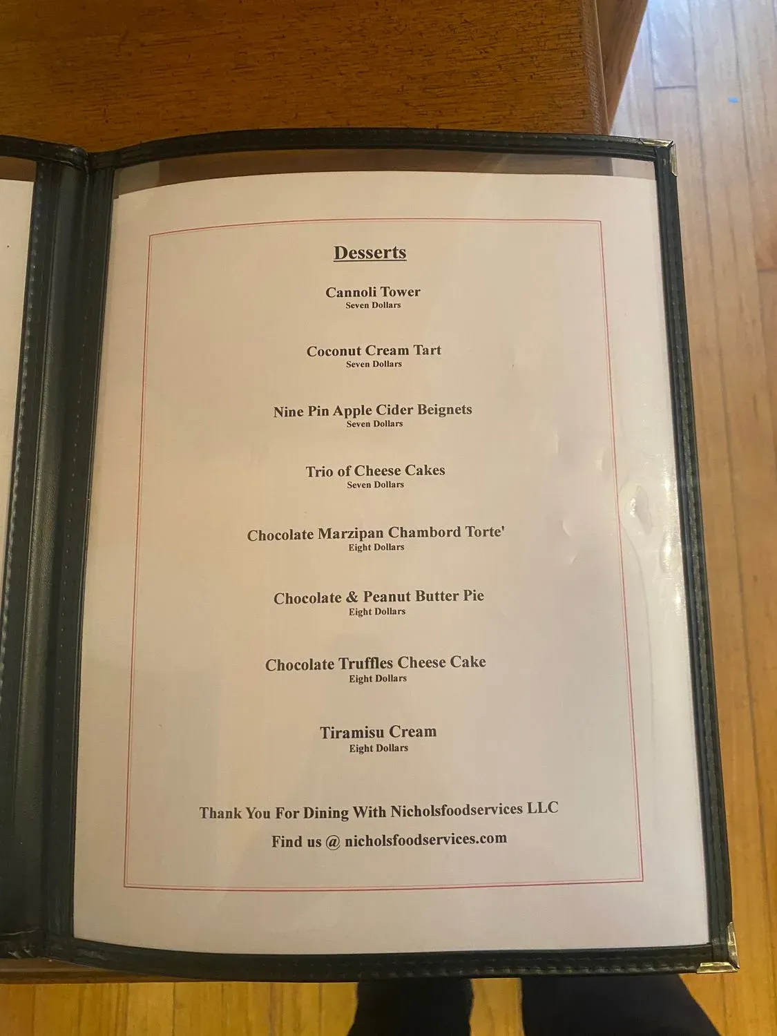 Menu 5