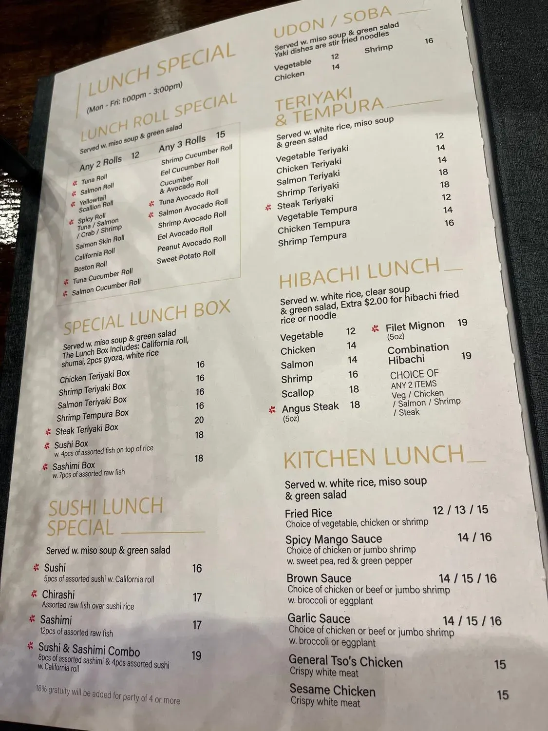 Menu 6