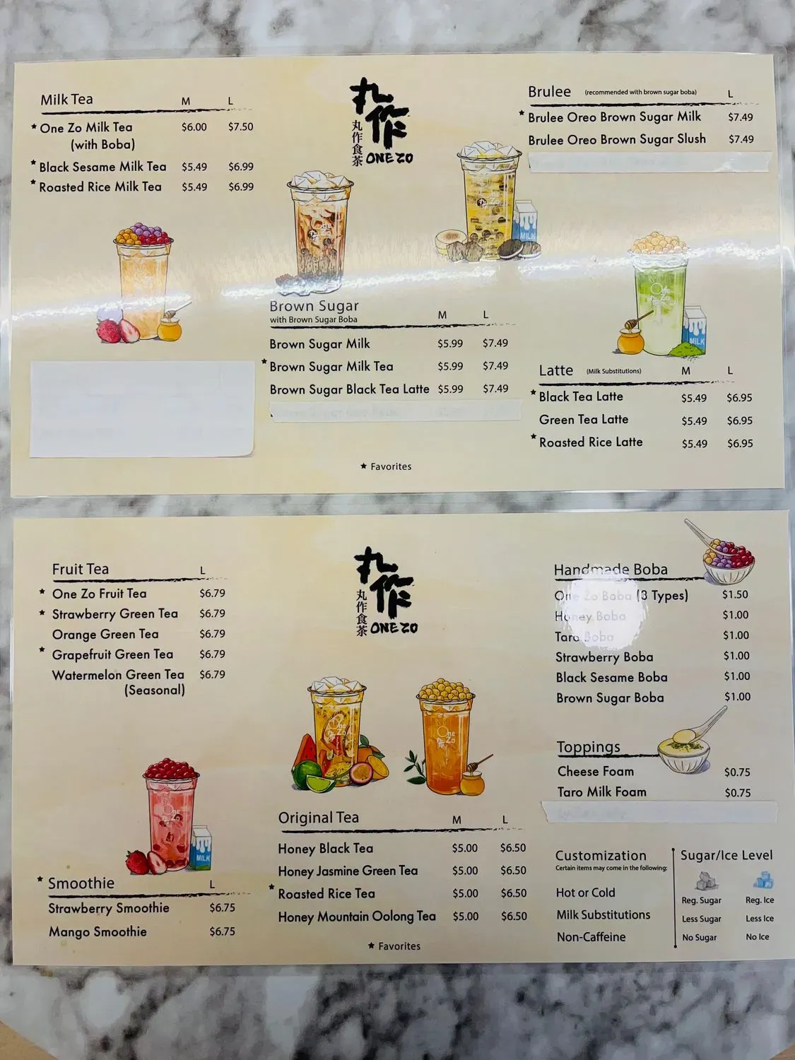 Menu 1