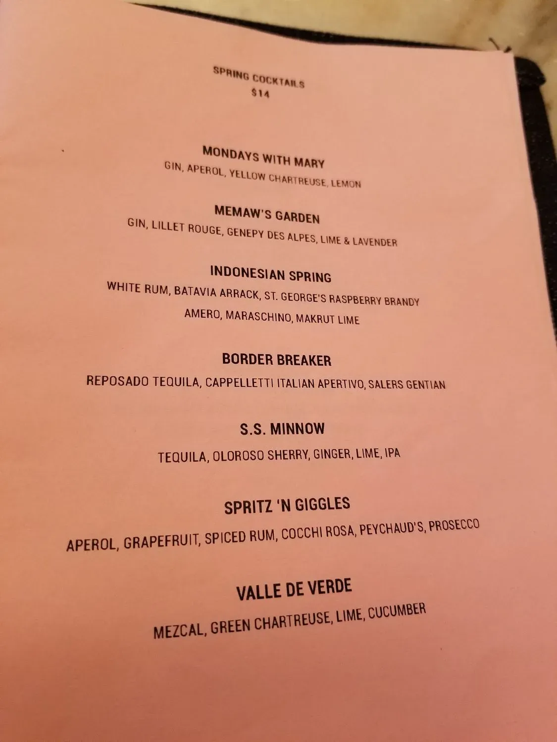 Menu 5