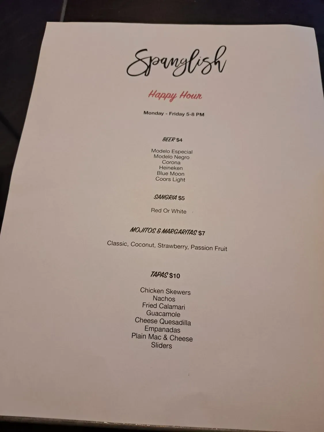 Menu 4