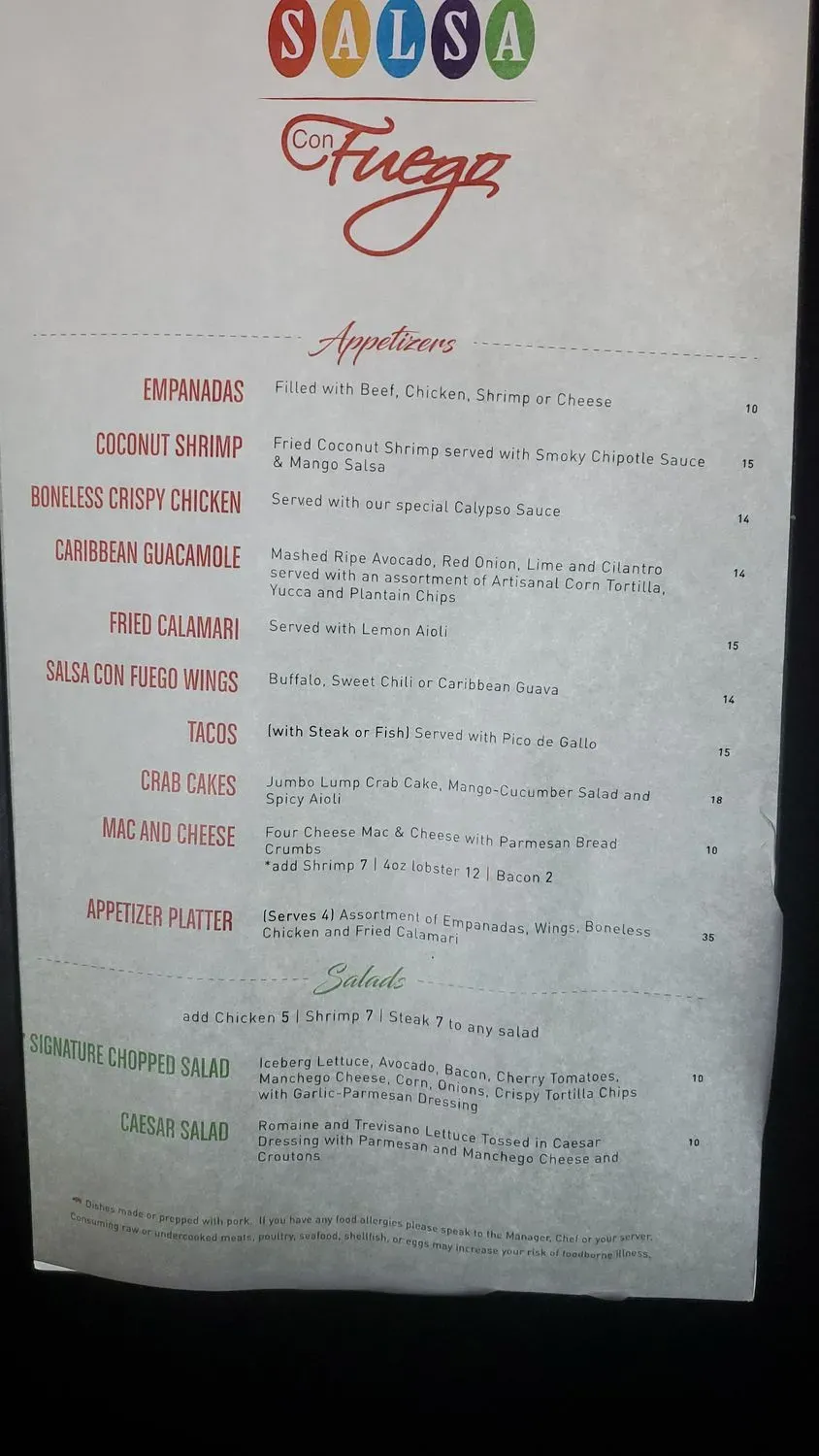 Menu 6