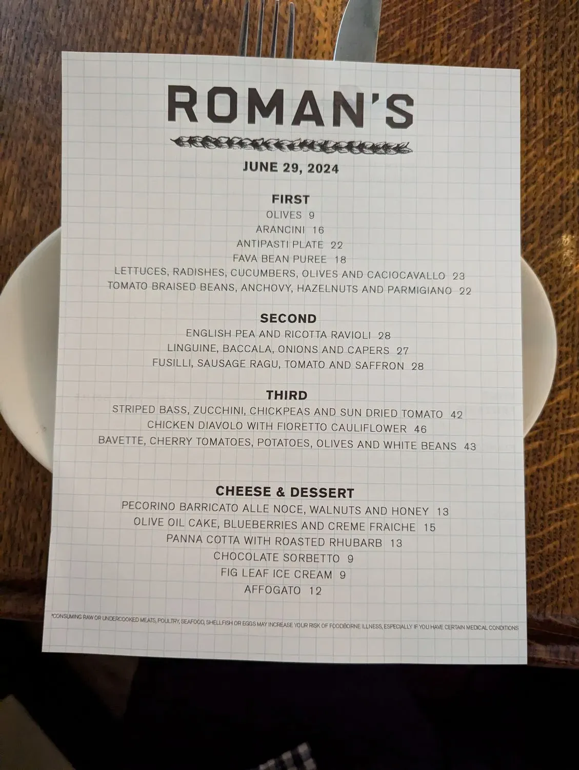 Menu 1