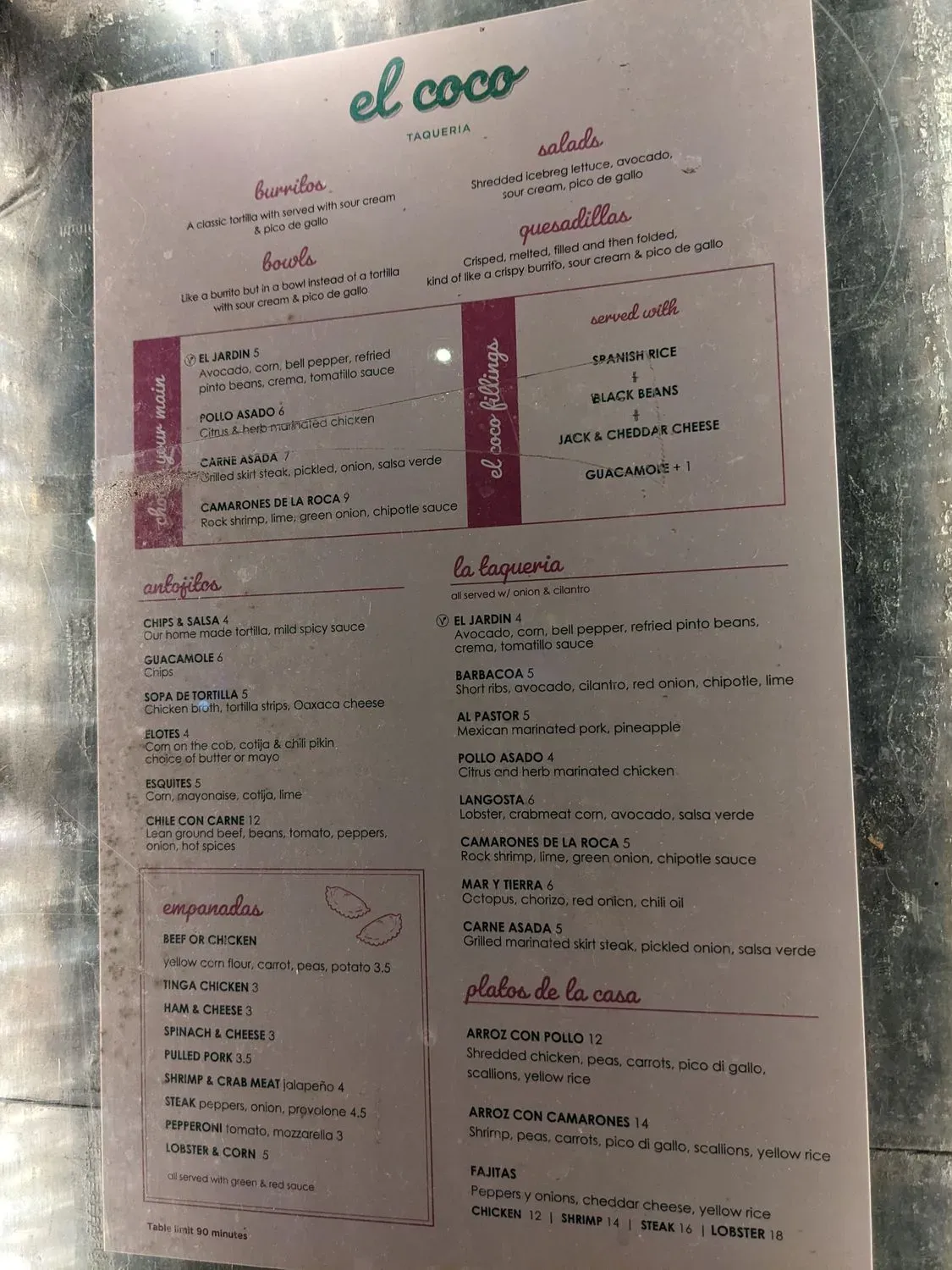 Menu 5