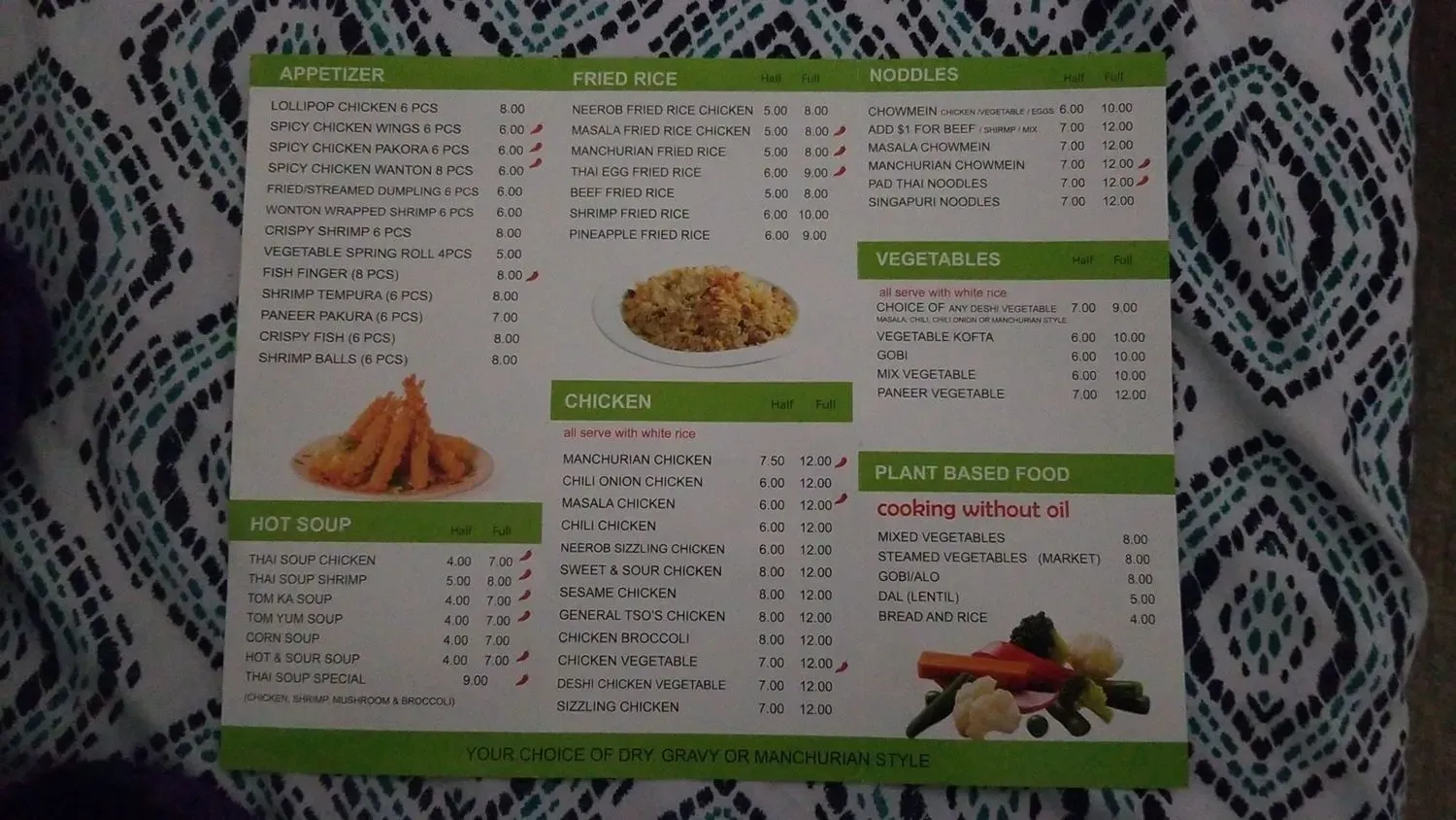 Menu 6