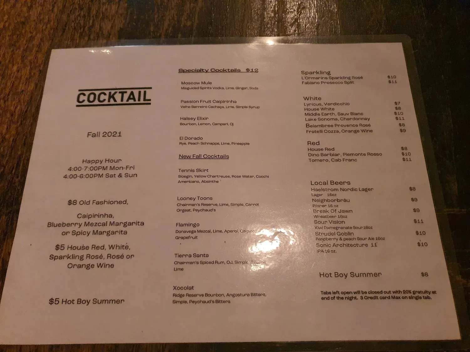 Menu 1