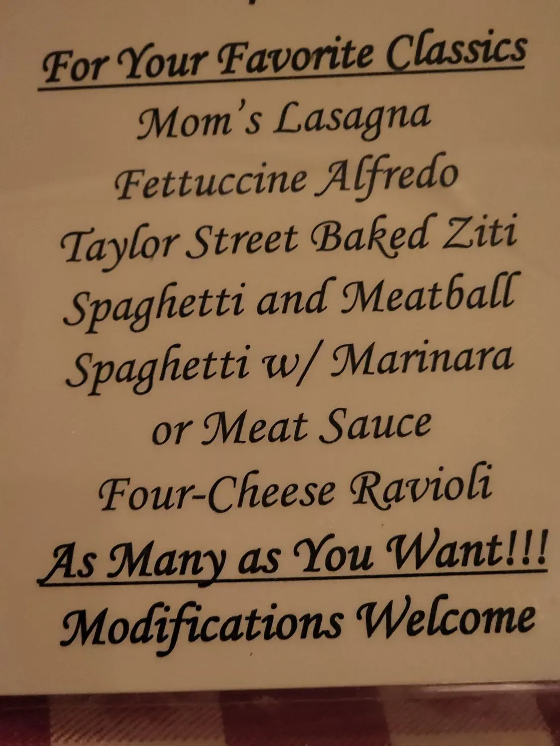 Menu 2