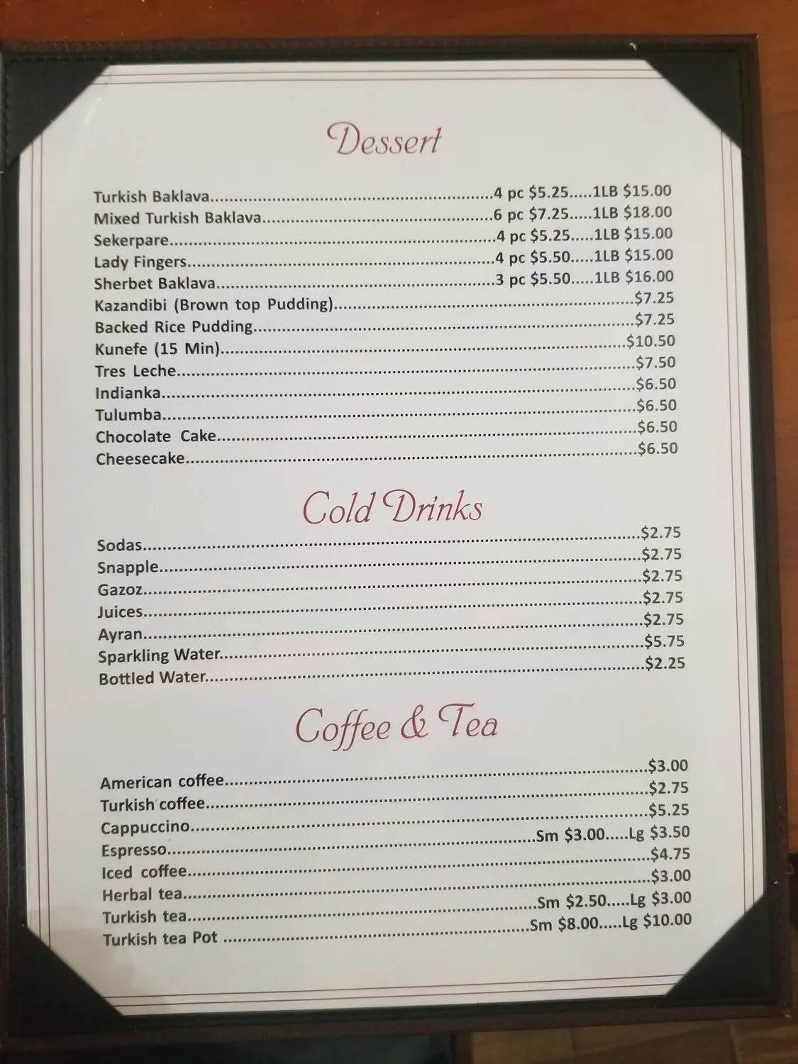 Menu 3