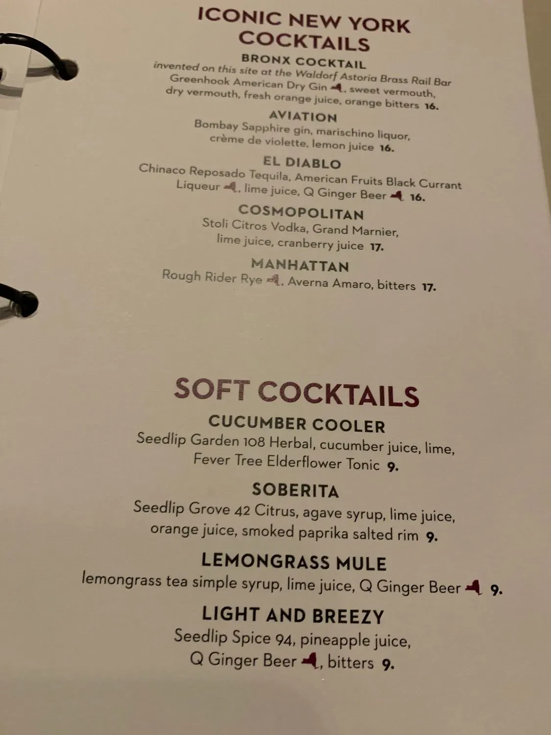 Menu 5