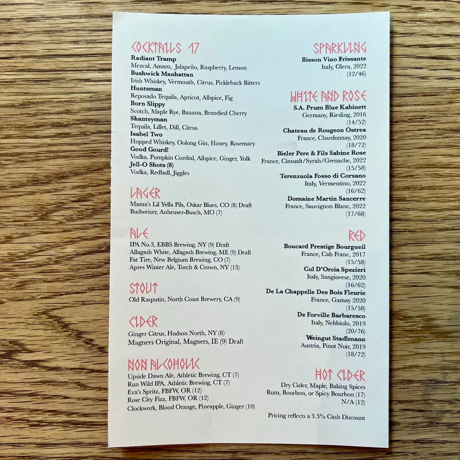 Menu 2