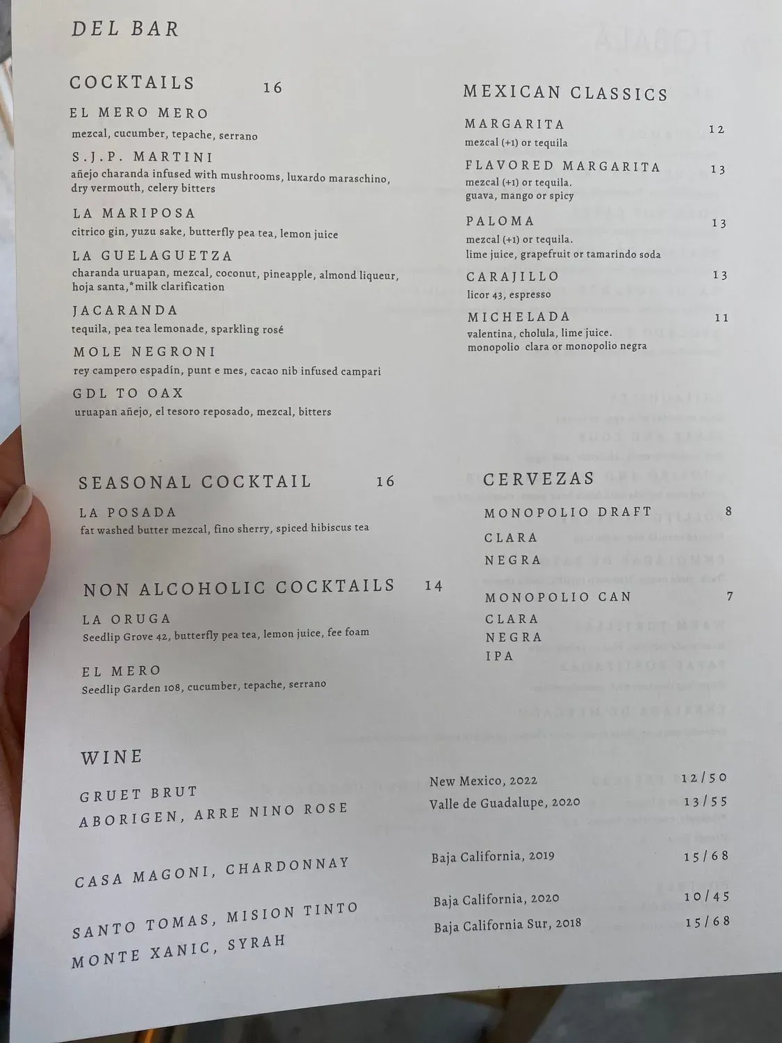 Menu 2