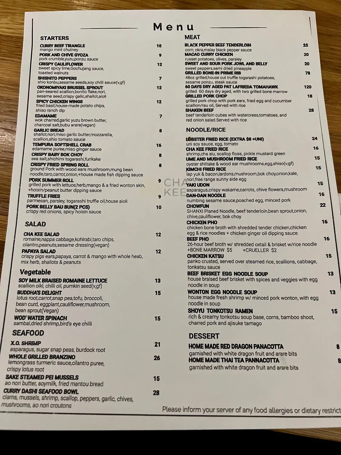 Menu 6