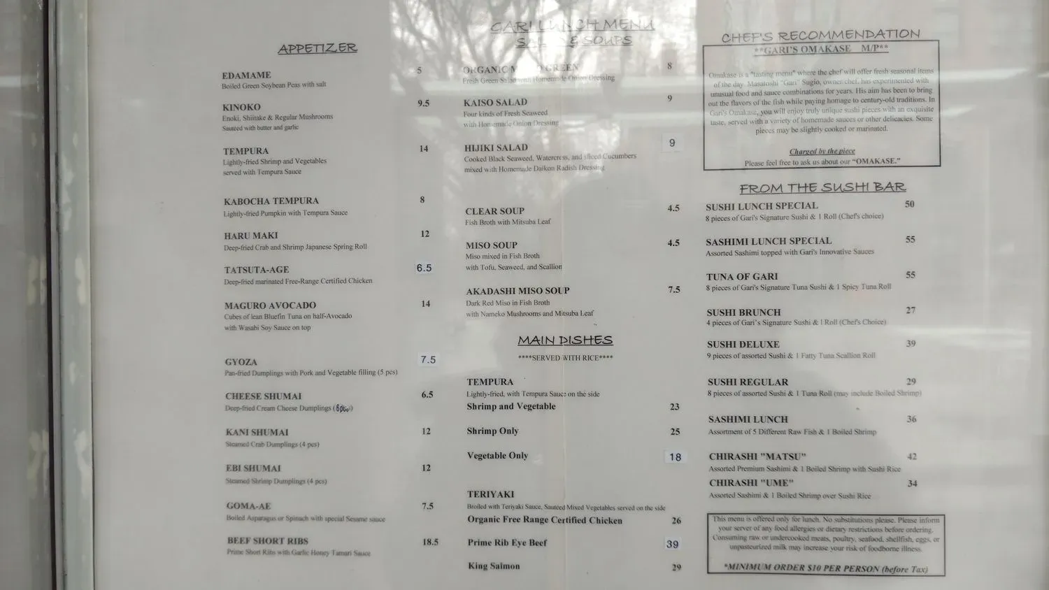 Menu 4