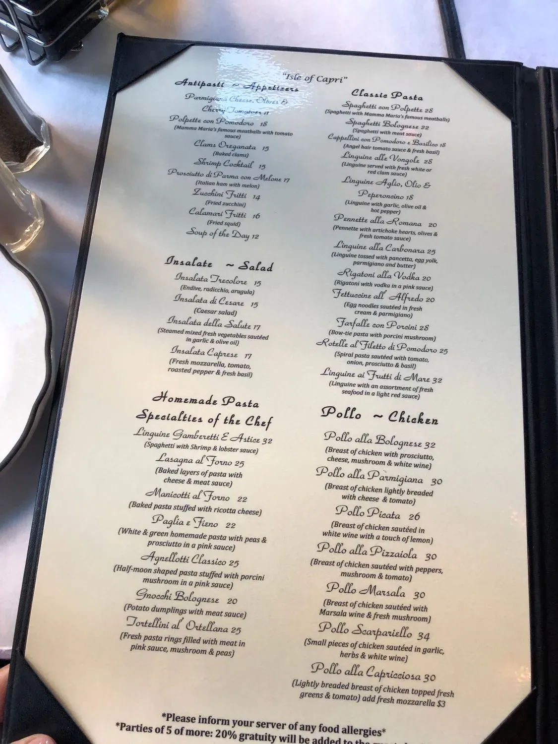 Menu 6