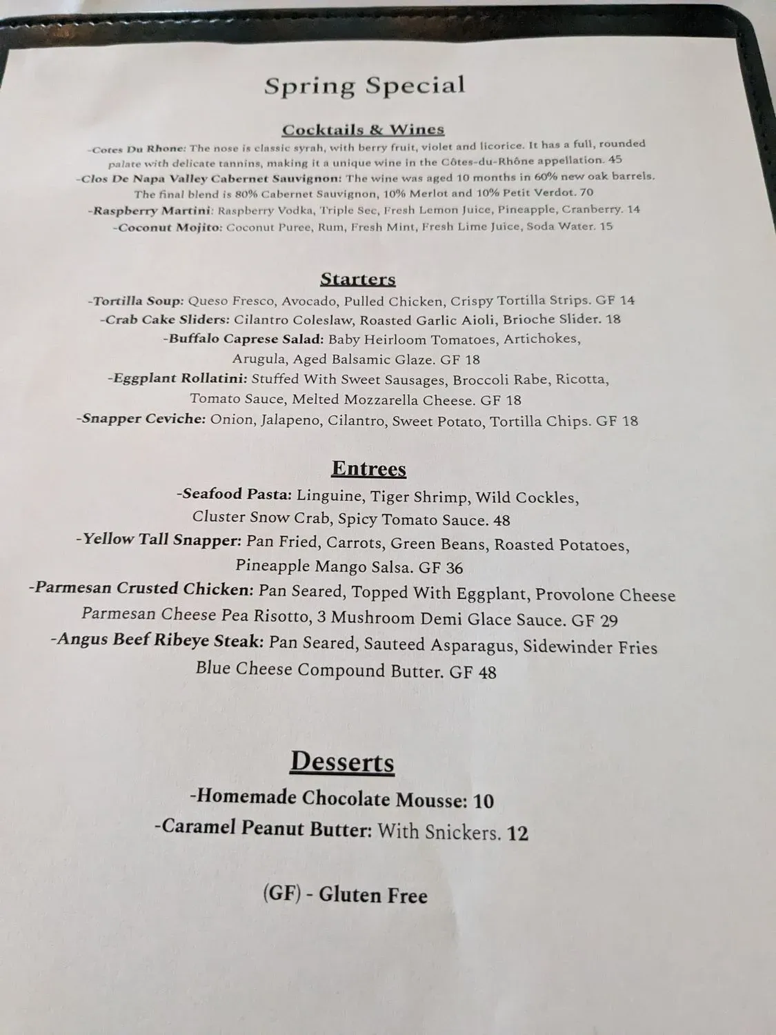 Menu 1