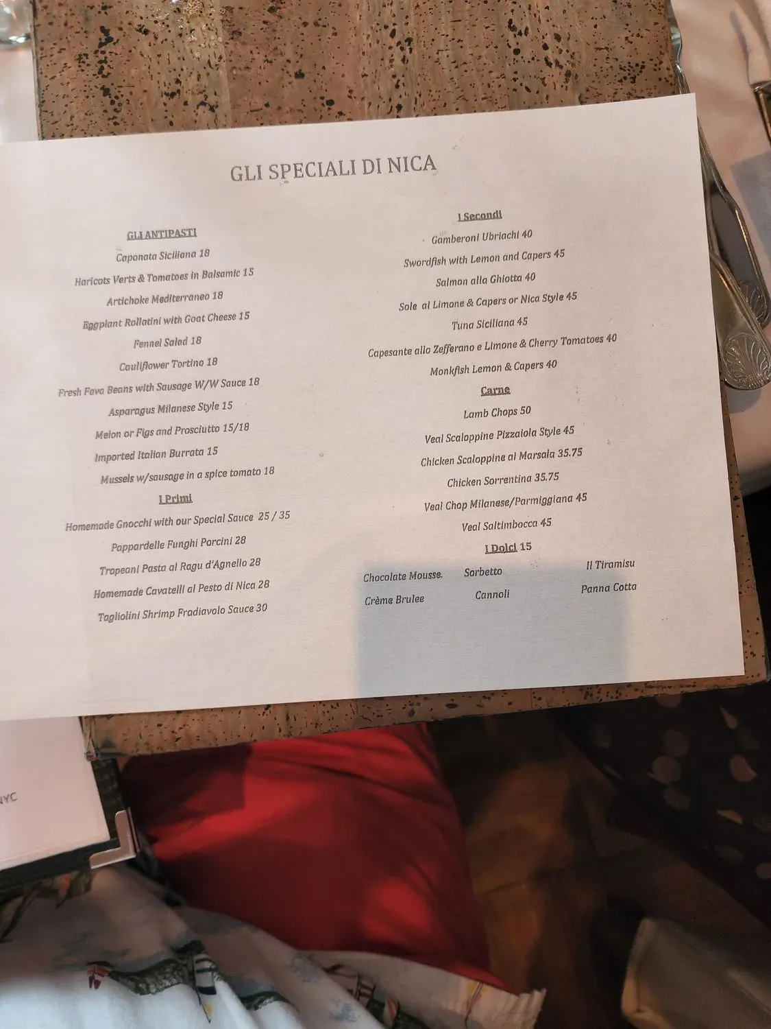 Menu 5