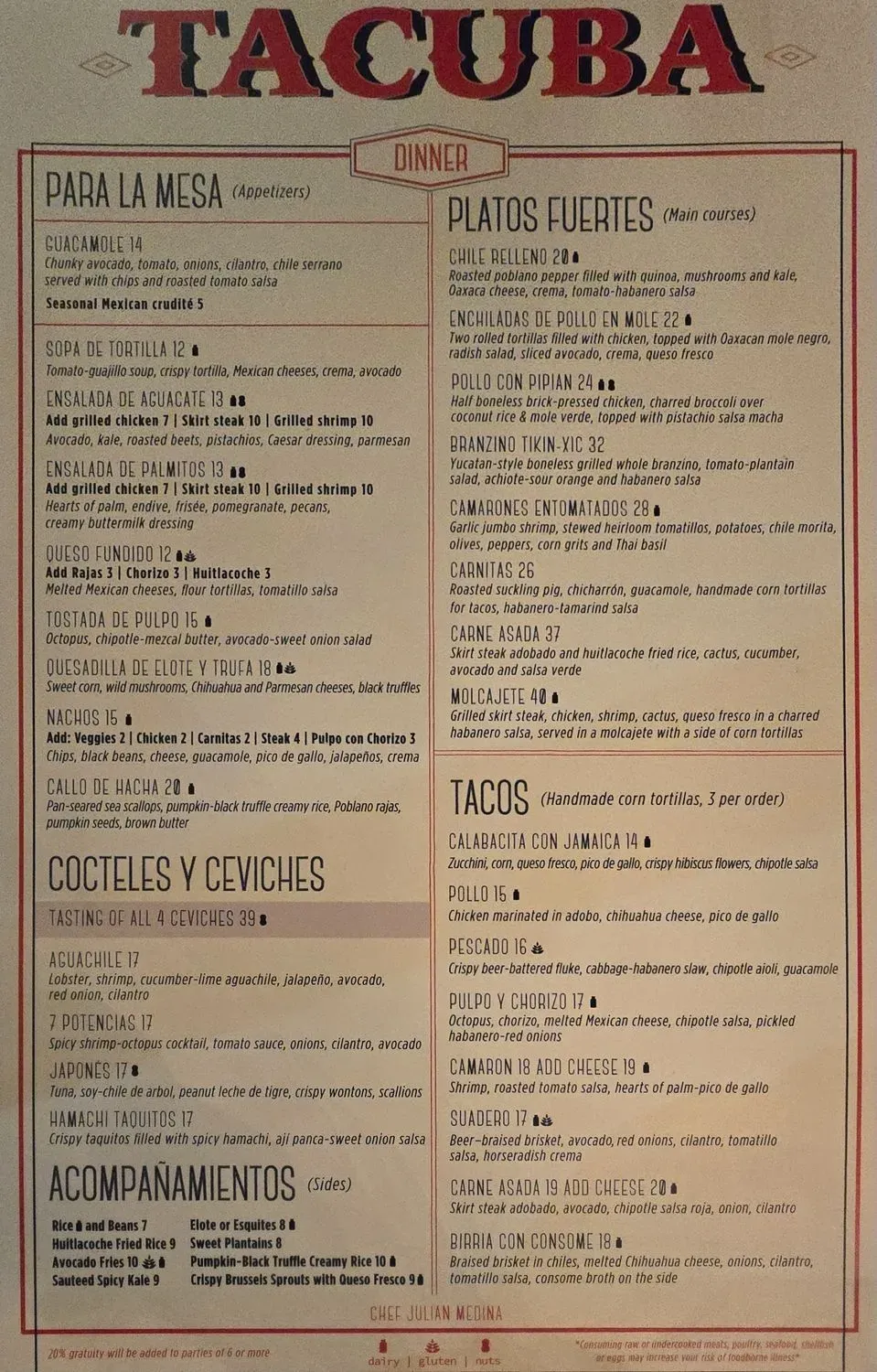 Menu 2