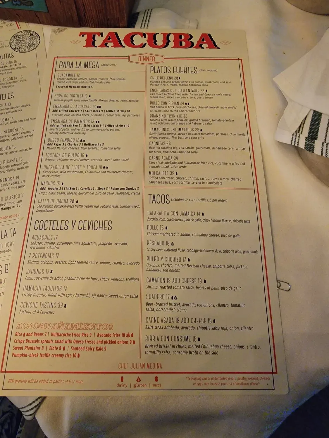 Menu 5