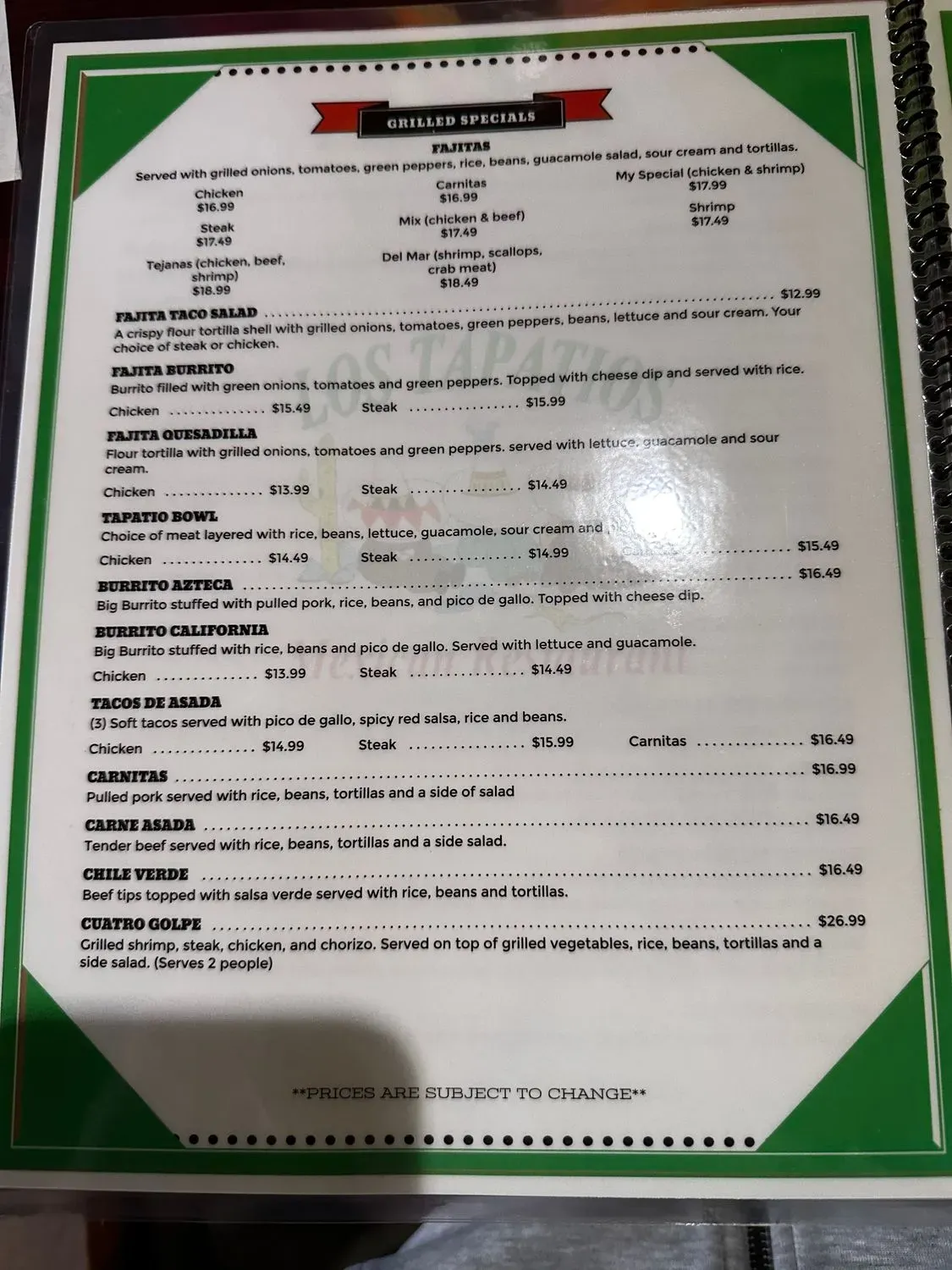 Menu 4