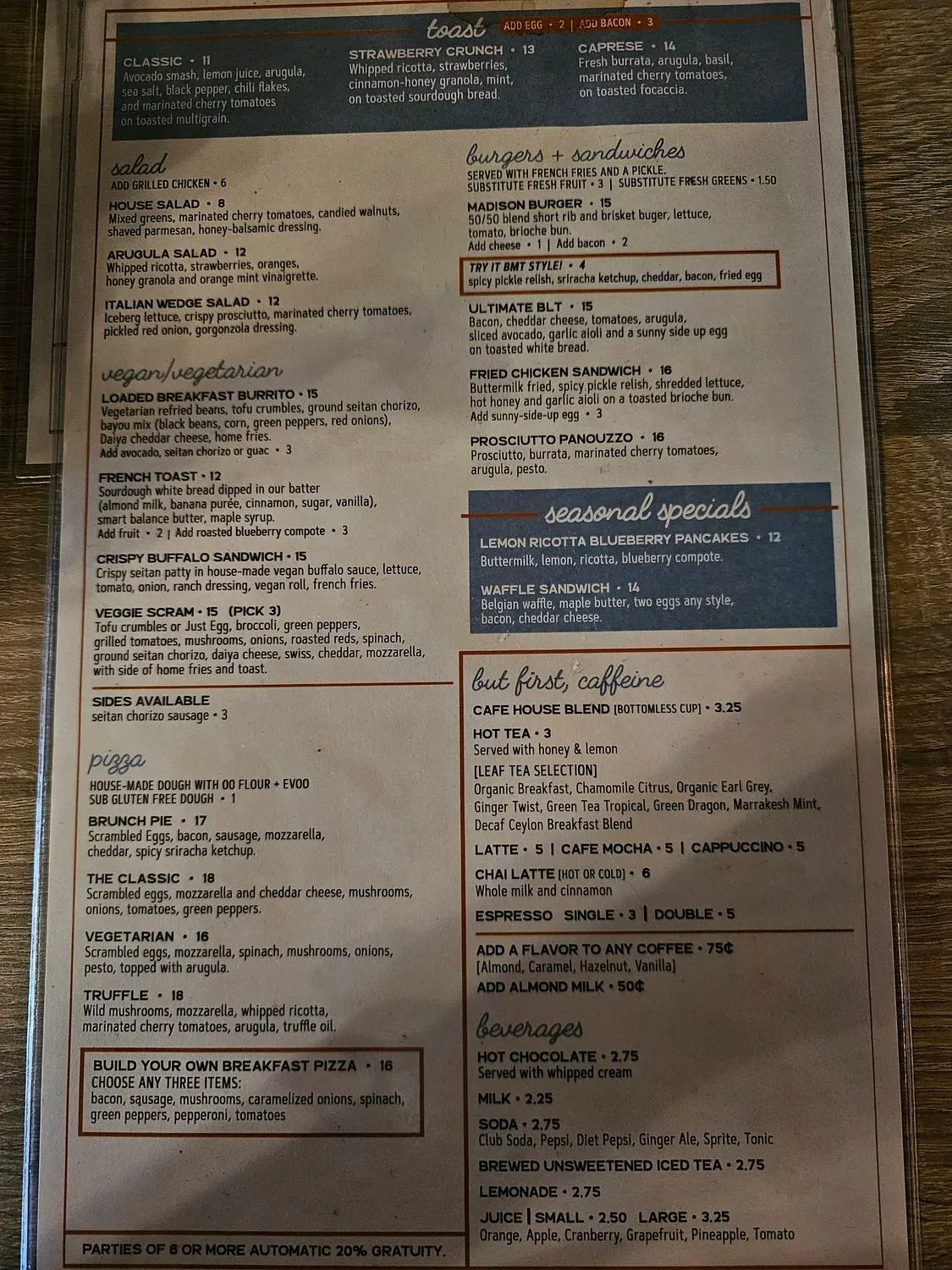 Menu 5