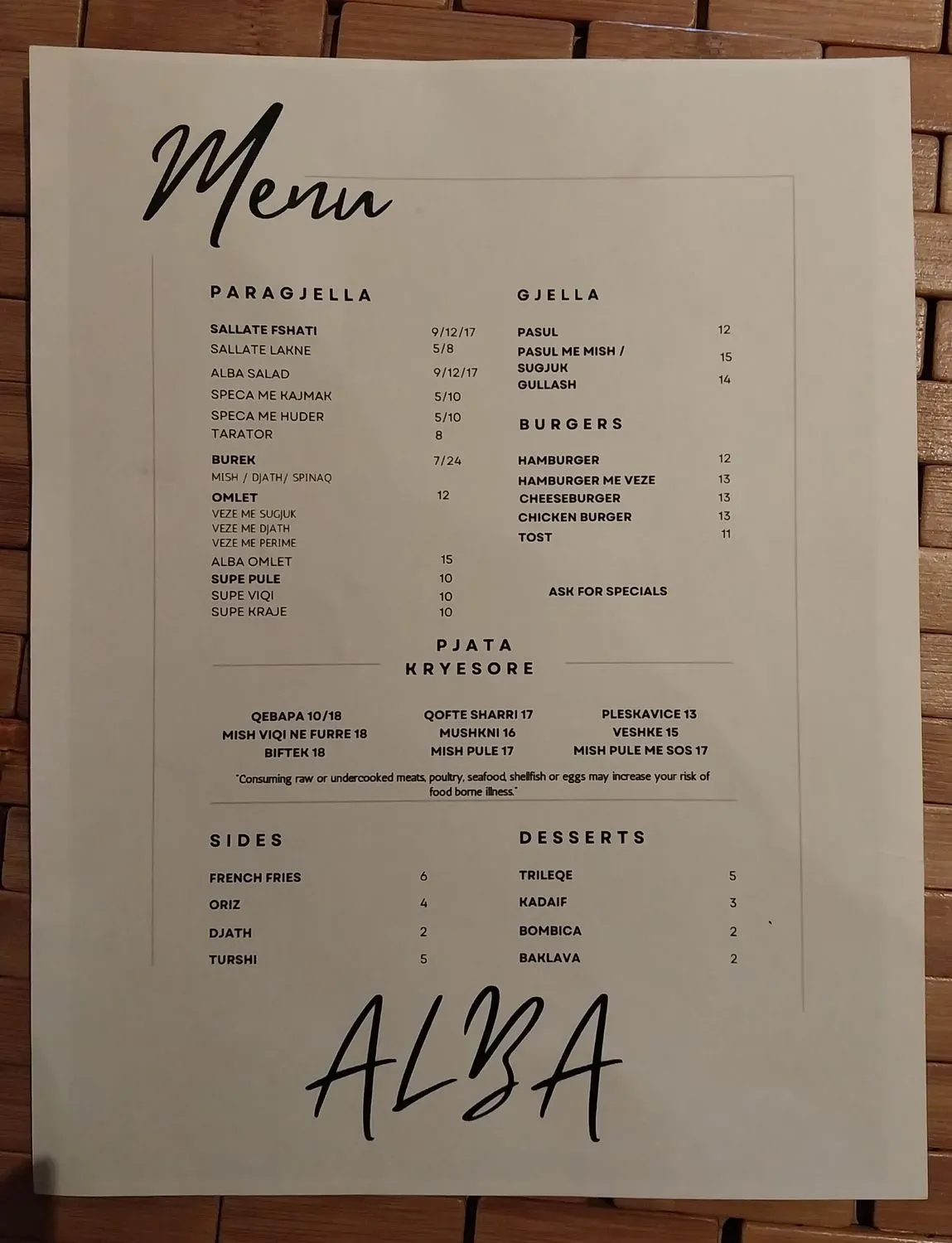 Menu 3