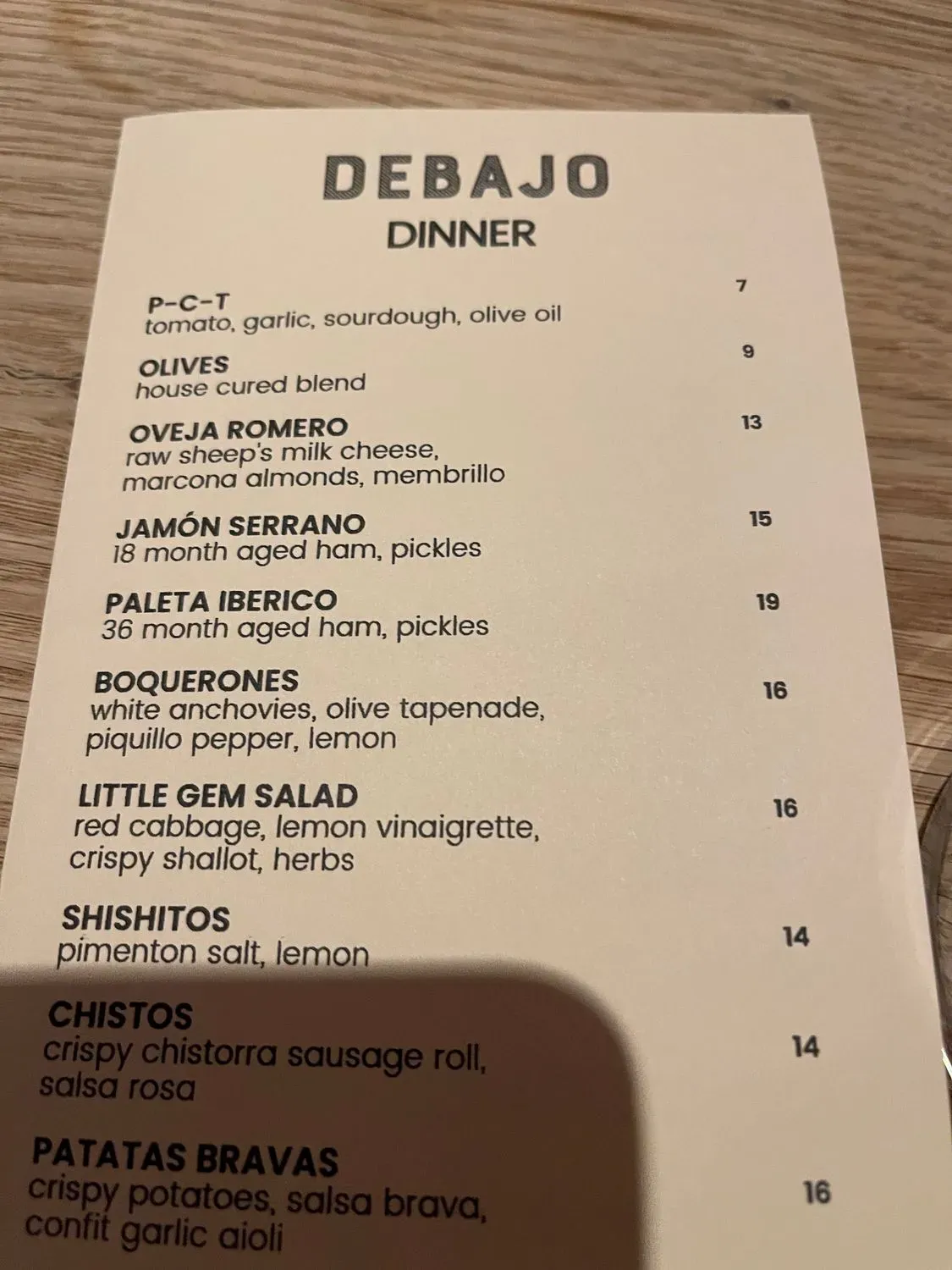 Menu 2