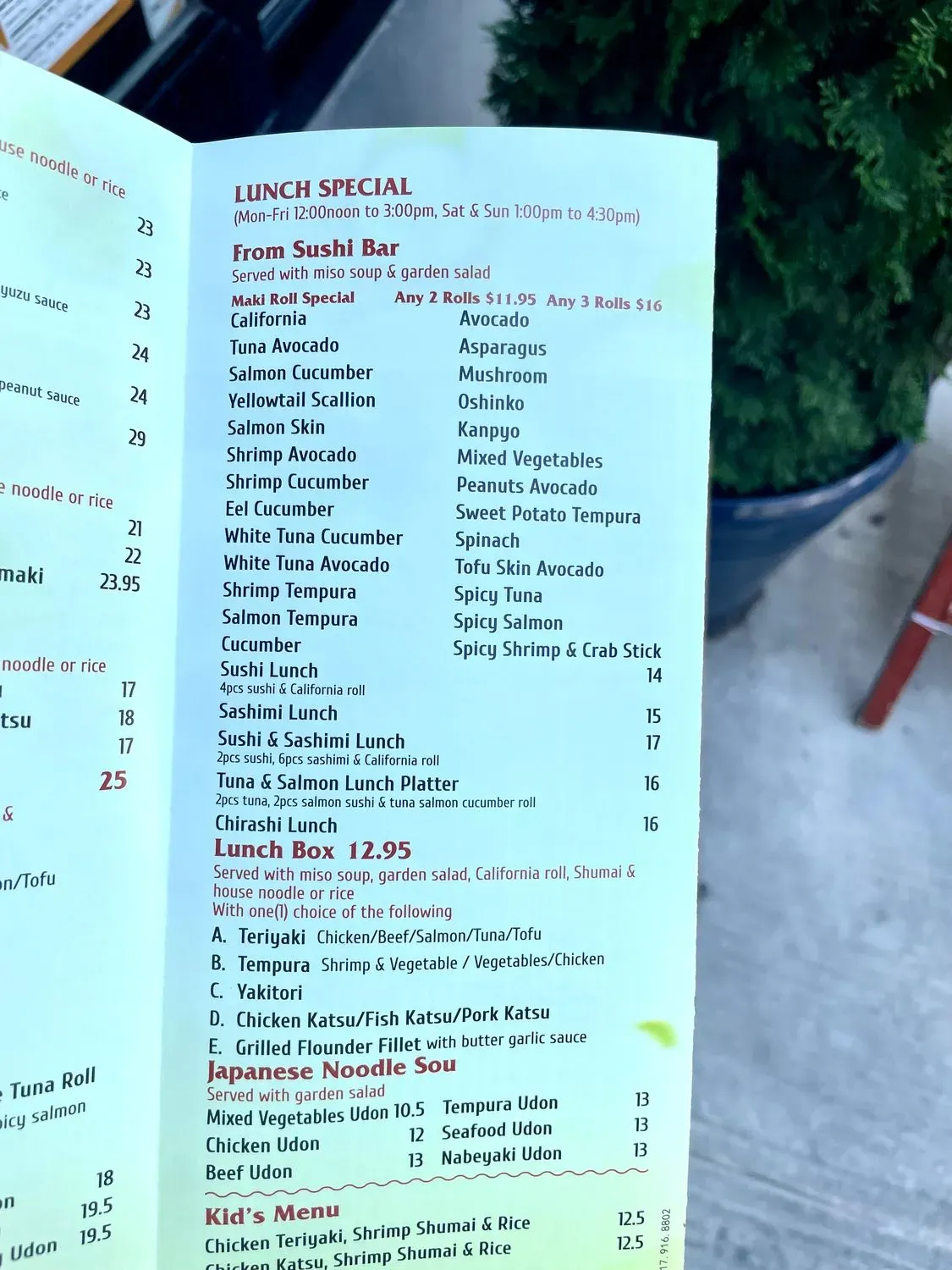 Menu 5