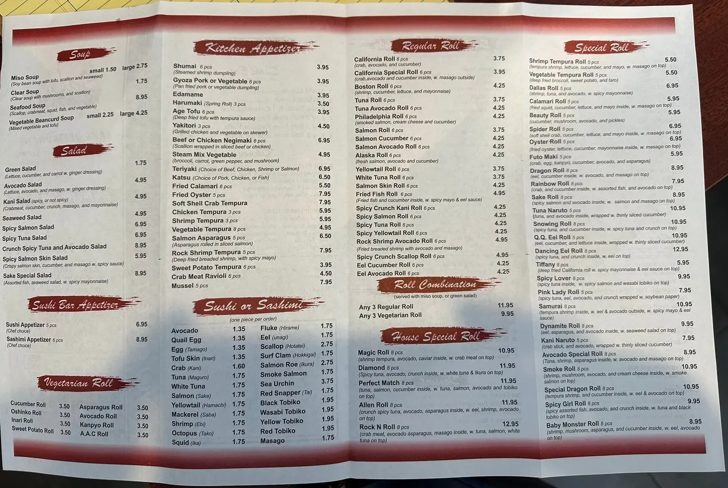 Menu 1