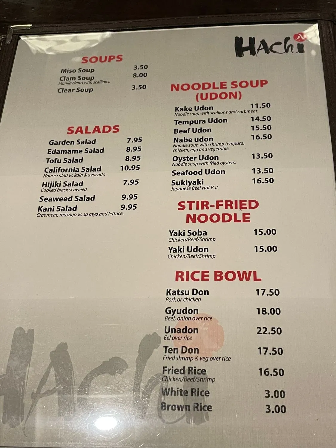 Menu 5