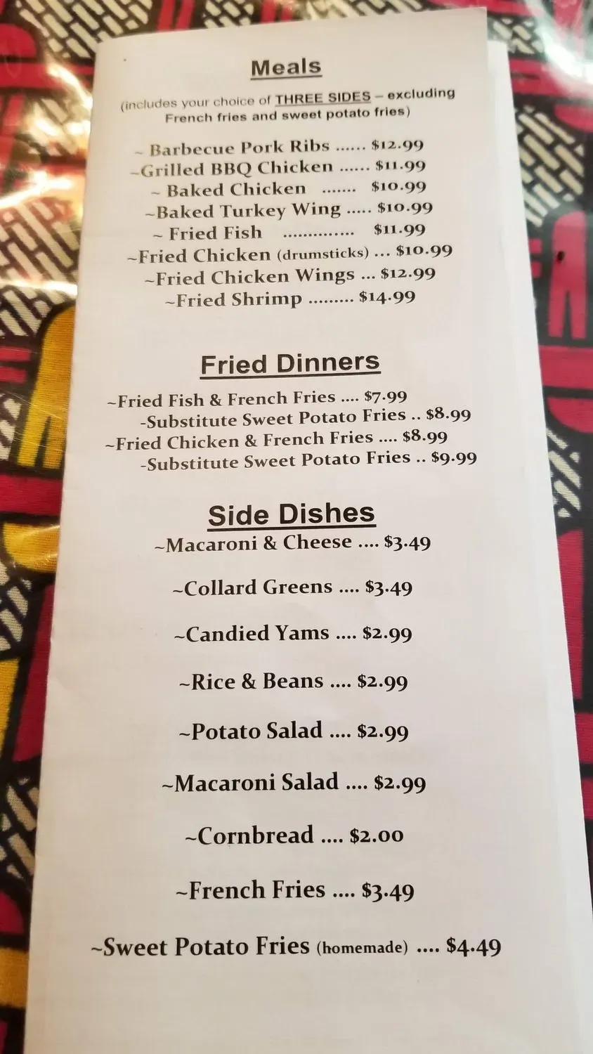 Menu 3