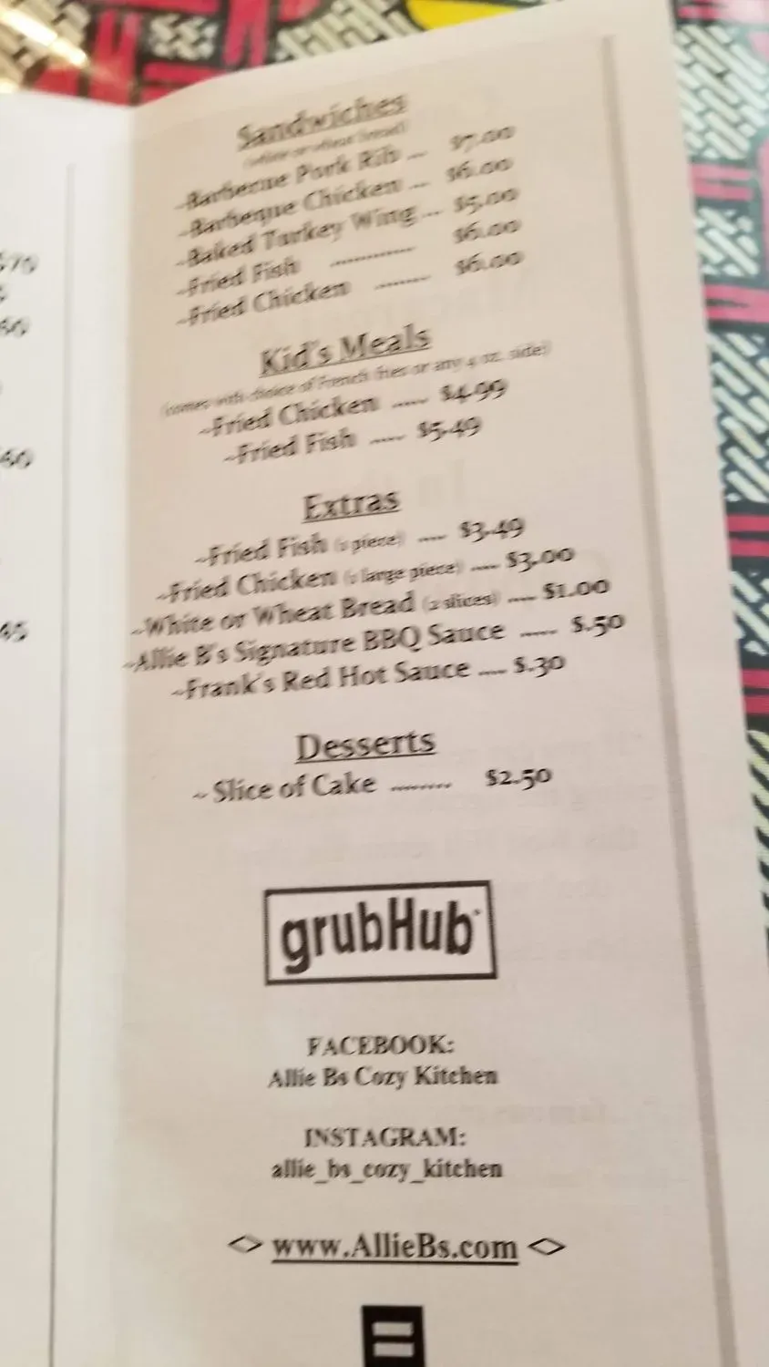 Menu 6