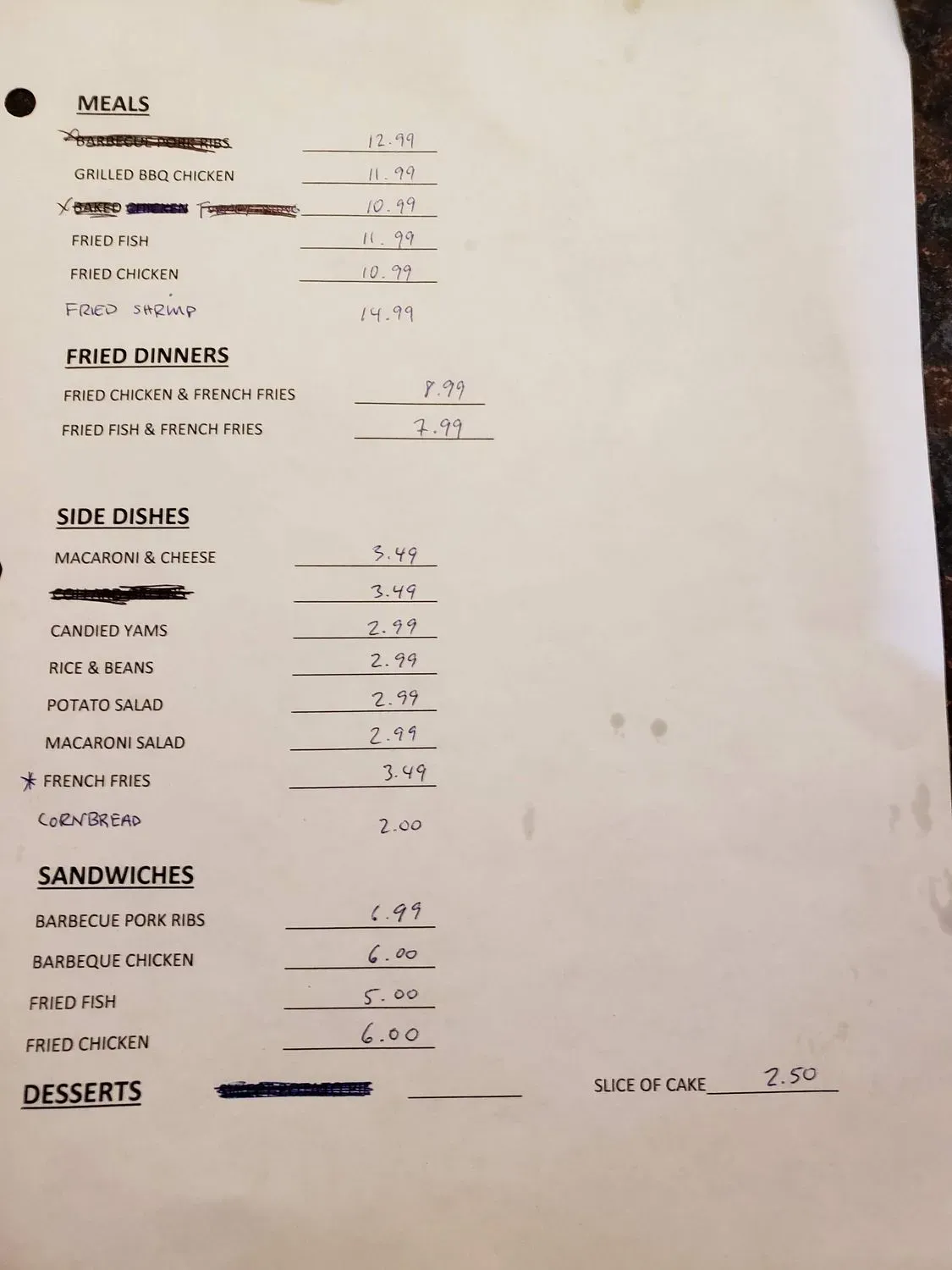 Menu 4