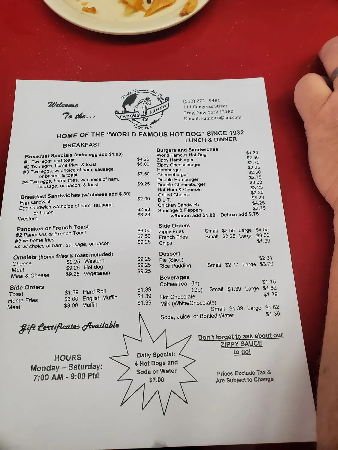 Menu 1