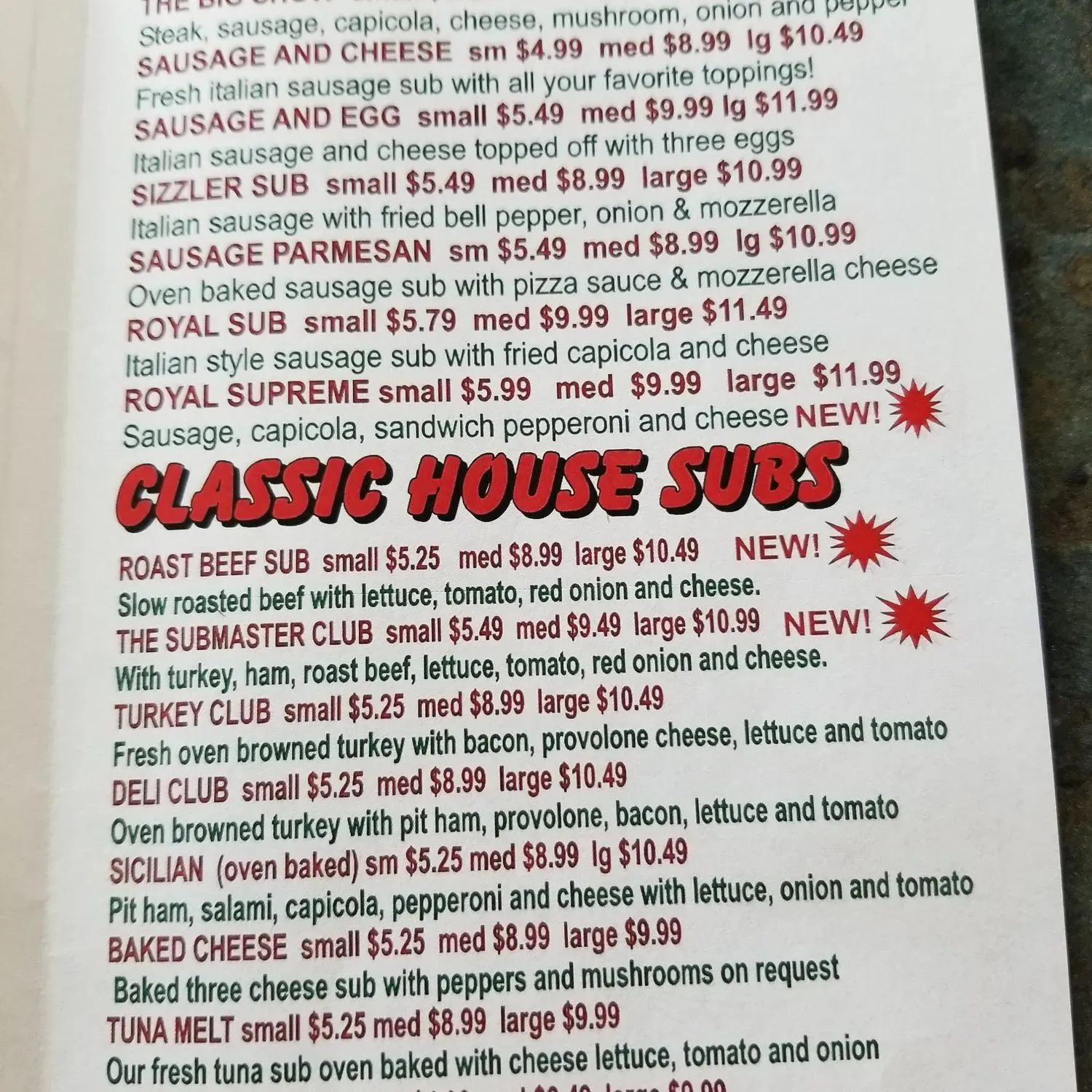 Menu 2