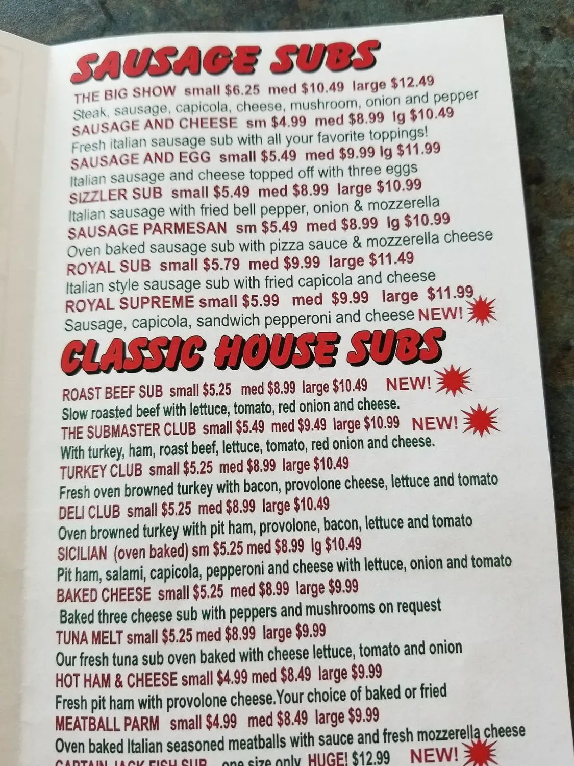 Menu 2