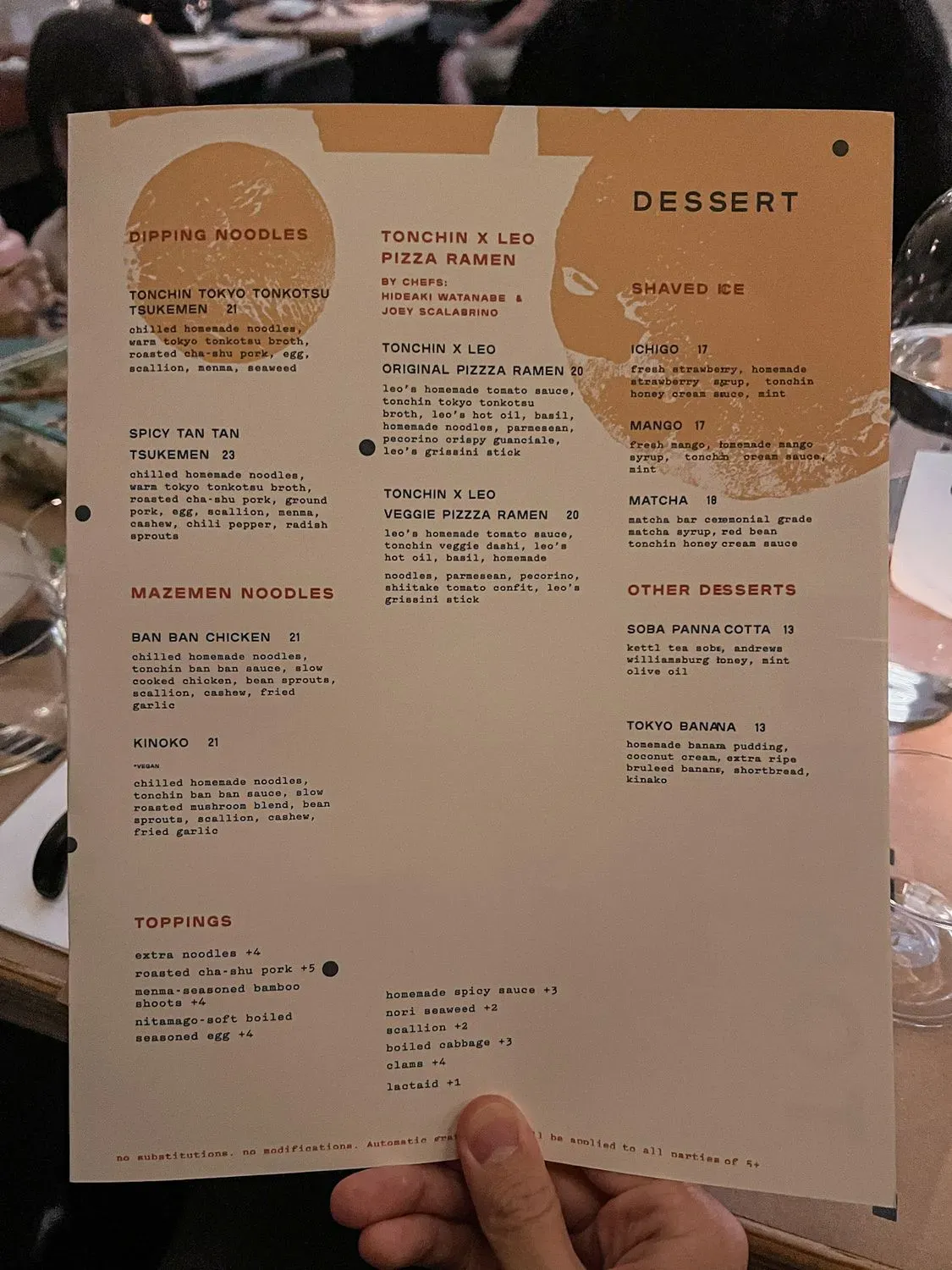 Menu 5