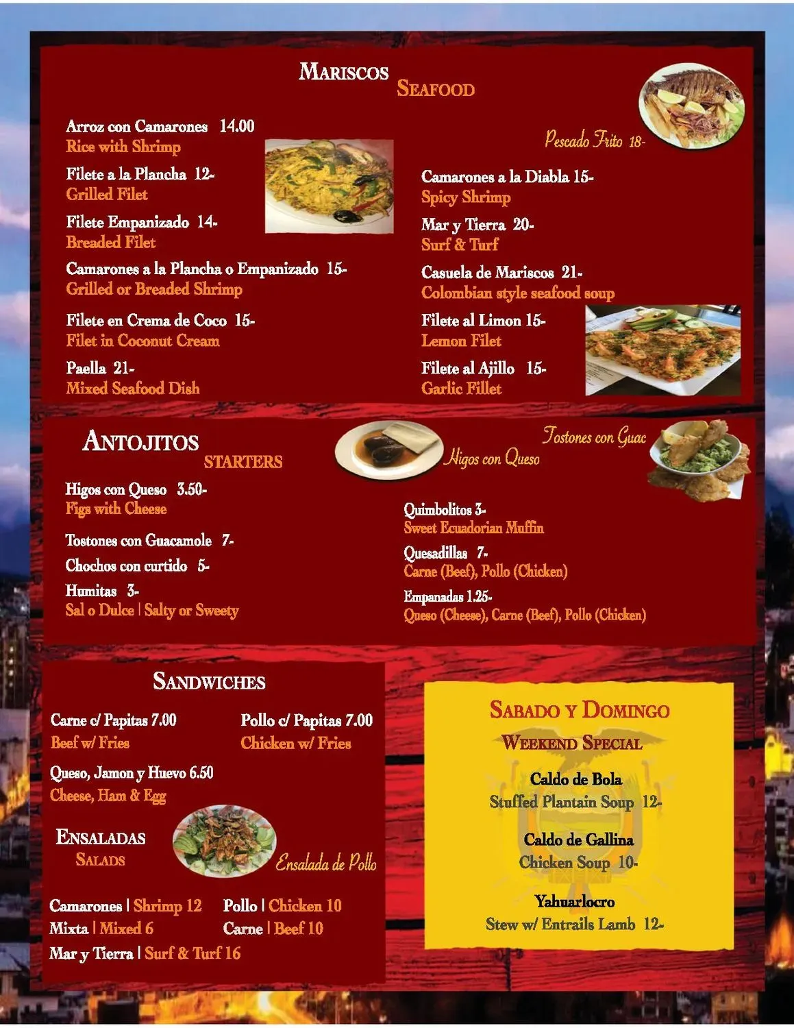 Menu 1