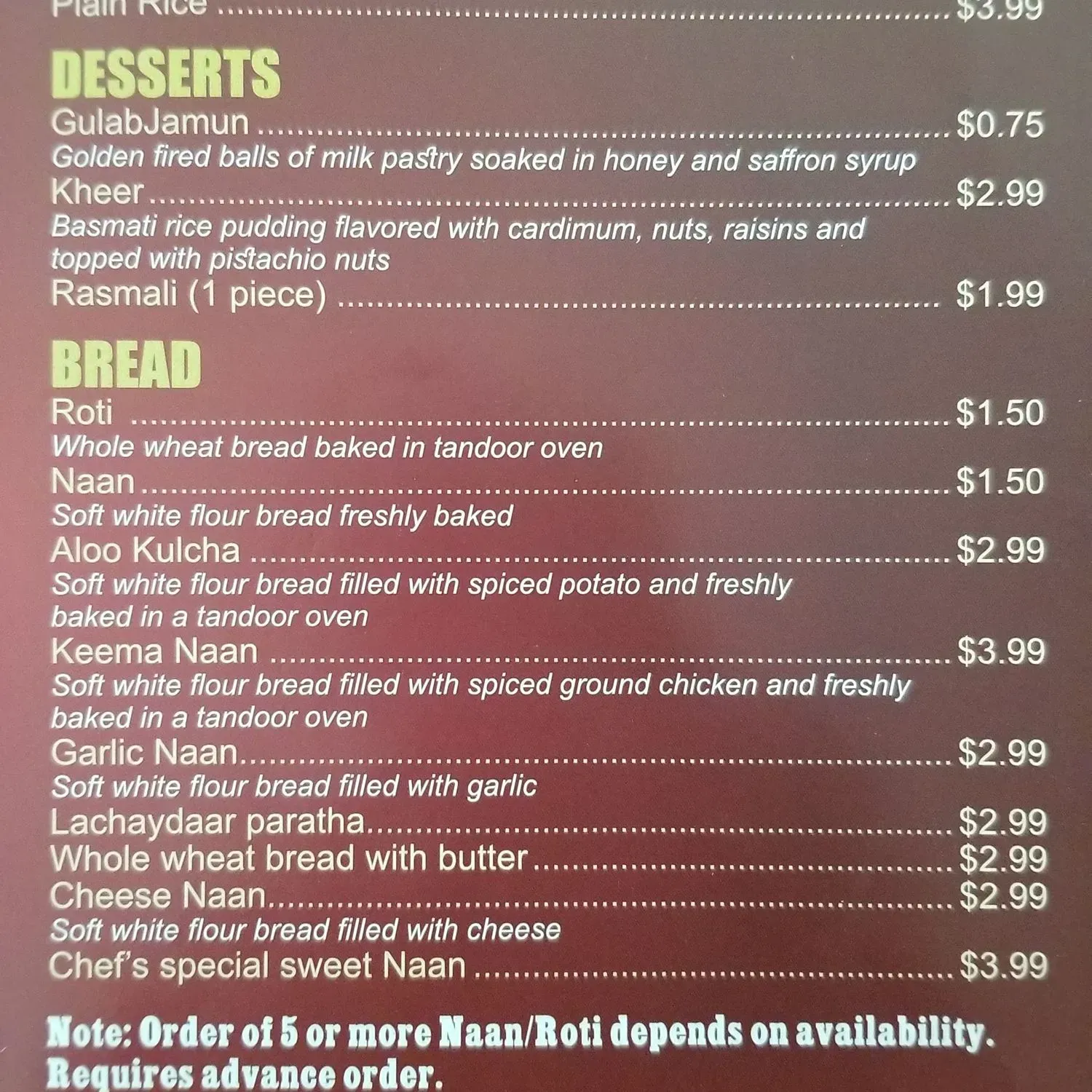 Menu 1